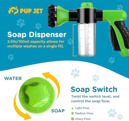 The Original Pup Jet Dog Washing Hose Attachment with Soap Dispenser - Image 5