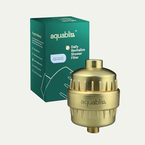 Aquabliss SF100 Daily Revitalize Shower Filter - Matte Gold - Image 2