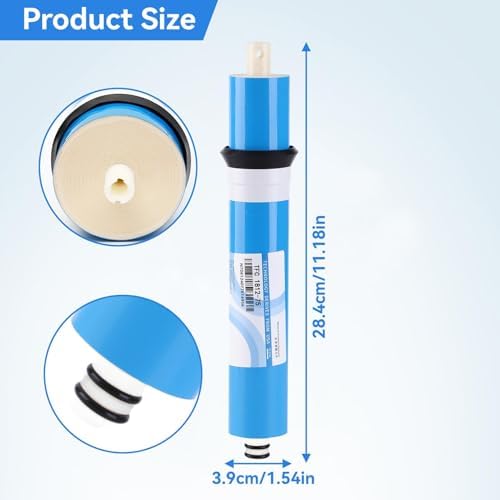 ULP1812‑75G Reverse Osmosis Membrane, 75 GPD RO Replacement Filter Membrane - Image 2