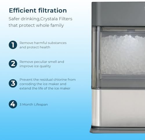 Crystala Filters Replacement for GE Profile Opal Ice Maker Filter 3 Pack - Image 4