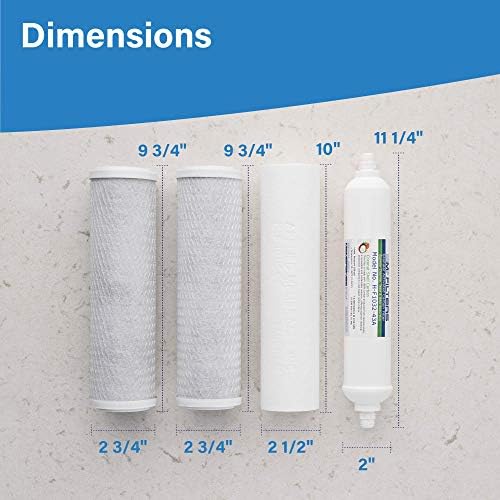 AMI 50 GPD Reverse Osmosis Filter Replacement, 5-Stage, Pre & Post Filter - Image 2