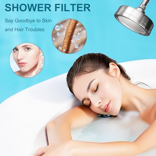 Vitamin C + E + A Shower Filter Replacement Cartridge Compatible with AquaHomeGroup Shower- Vitamin Infused Shower Head Filter for Healthier Skin, Hair, and Nails - Decrease chlorine smell (3PACK) - Image 3