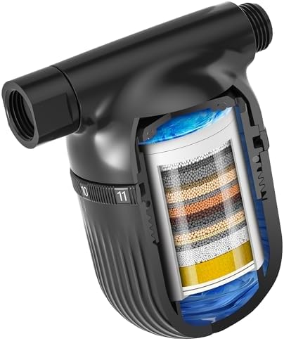 Cobbe Shower Filter | All-METAL Joint | 99% REMOVAL Shower Head Filter for Hard Water, Heavy Metals, Chlorine and Harmful Substance, Improve your skin and hair - Black by Cobbe
