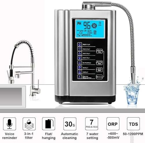 Water Ionizer and Water Purifier Machine,Best Home Alkaline Water Filtration System,PH 3.5-10.5 Alkaline Acid Water Machine, 7 Water Settings,Auto-Cleaning,Intelligent Voice,White - Image 5