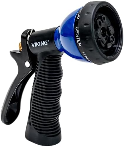 VIKING Garden Hose Nozzle with 8 Spray Patterns for Washing Cars by VikingCarCare