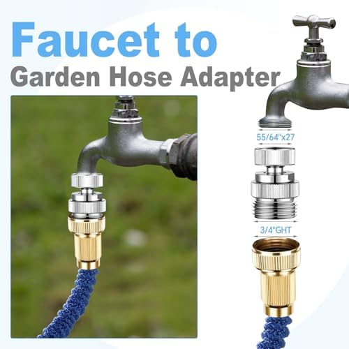 3/4" Brass Faucet to Hose Adapter with Aerator Chrome - Image 5