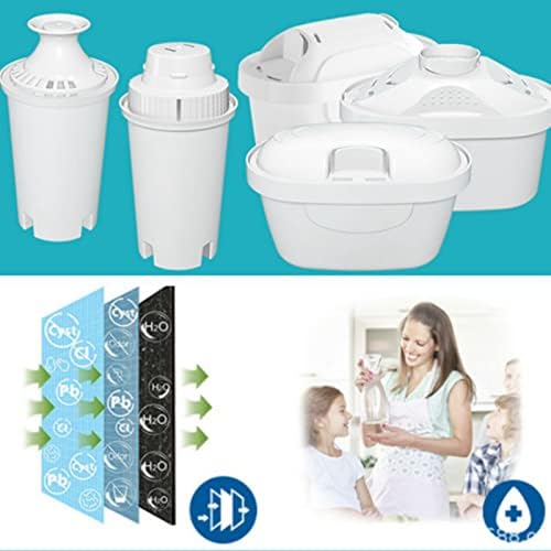 Water Filter, Household Drinking Water Purifier Tap Water Filter Food Grade PP Material for Children Senior(12.4 x 6.2 x 5.8cm) - Image 3