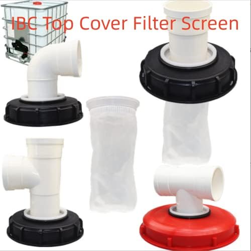IBC Nylon Lid Filter 2 Pack IBC Lid Nylon Filter Screen Rain Water Filter, for Venting Ton Barrel Plastic Cover Tote Tank Lid Breath Cover - Image 3