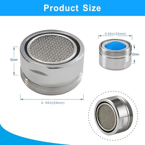 9 Pack Kitchen Faucet Aerator, 15/16" External Thread Sink Aerator - Image 2