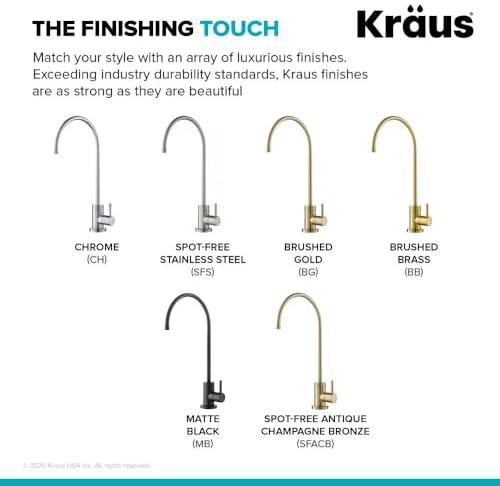 KRAUS Purita 100% Lead-Free Kitchen Water Filter Faucet in Matte Black, FF-100MB - Image 7