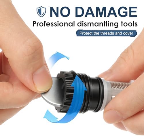 3-in-1 Filter Removal Tool & 2 Inlet Filters Kit for Tankless Water Heaters, Compatible with Impact Drivers, Wrenches or Hand Grip, Water Heater Maintenance Kit for Easier Filter Cleaning - Image 6