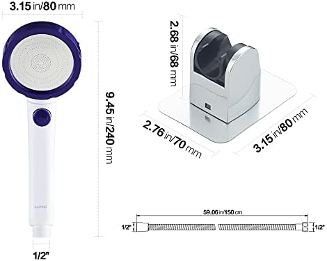 KAIYING RV & Camper High Pressure Handheld Shower Head with Pause Button - Image 6
