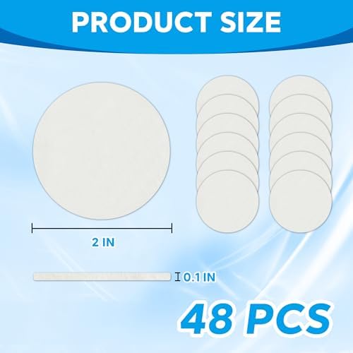 Replacement Sediment Pads for AquaBliss SF400 & SF500 Shower Filter, 48-Pack 1-Year Supply, Reusable Filtered Shower Head Sediment Pads for Rust, Dirt, Sand - Image 3