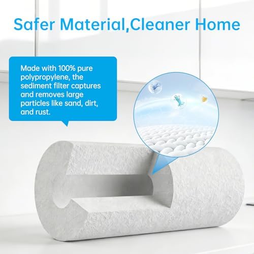 20" x 4.5" -5 Micron Whole House Sediment Filter Cartridge (6-Pack） - Image 4