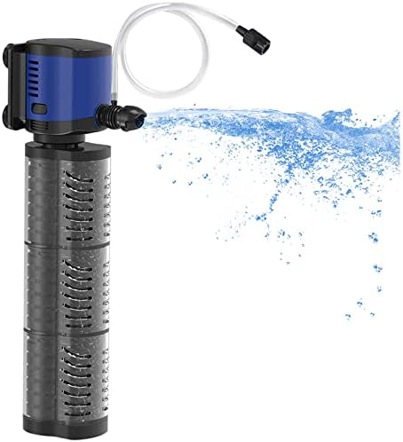 TARARIUM Aquarium Filter Powerful 700GPH for 100-400 Gallon Large Fish Tank Small Pond Fountain, Wave-Maker Submersible Water Pump Turtle Tank Filter for Saltwater & Freshwater System by TARARIUM