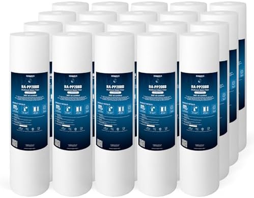 Ronaqua 20 x 4.5 Inch Big Sediment Water Filter Cartridge, 1 Micron 20 Pack by Ronaqua