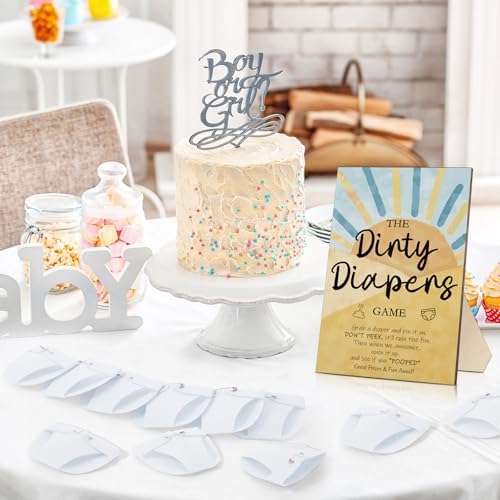 Roowest 51 Pcs Dirty Diaper Baby Shower Games, Sun - Image 6