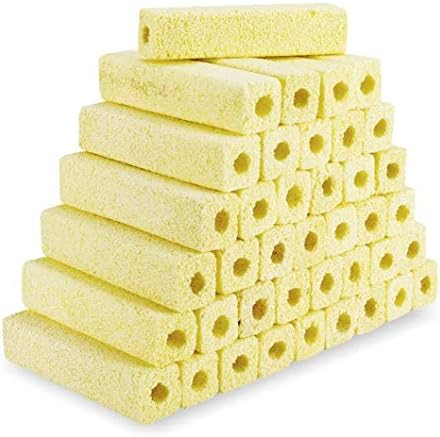 hygger 6.2-Inch Long Aquarium Bio Media Ceramic Filter Media Blocks for Sump Tank Pond Freshwater Fish Tank Filter Media (7.9 lbs,40-Pack) by hygger