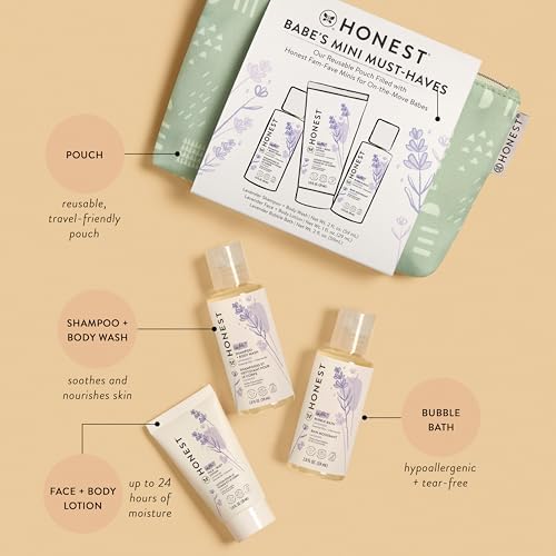 The Honest Company Babe's Mini Must Haves Gift Set, Lavender, 2 fl oz - Image 2