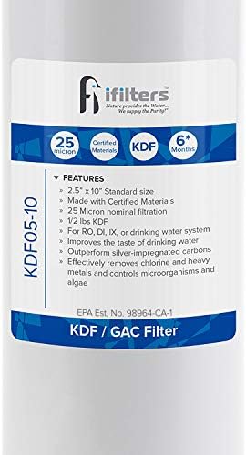 iFilters 2.5 x 10 KDF/GAC Water Filter Cartridge | NSF Certified Materials - Image 2