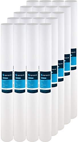 SpiroPure SP-P50-30 30x2.5 50 Micron Sediment Water Filter SDC-25-3050 20PK by SpiroPure