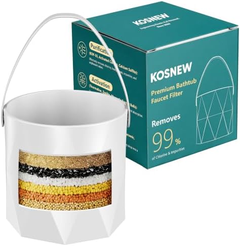 KOSNEW® 10-Stage Bath Faucet Filter, Shower Water Filter for Tub Faucet by KOSNEW