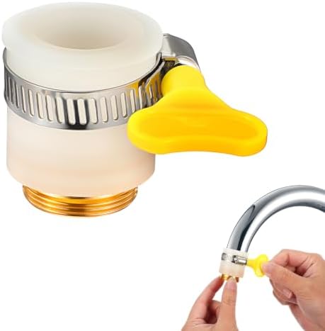 Universal Faucet Adapter Adjustable Thread Sink Faucet Adapter Fits 13–14mm, 16.5–18mm, and 22–23.5mm Outer Diameter For Common Faucets Mount Water Filters and Countertop Water Filters by Unknown