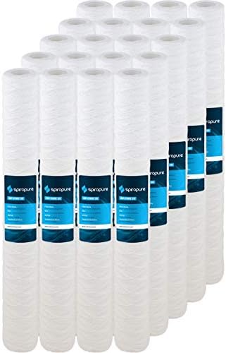 SpiroPure SP-CW5-20 20x2.5 5 Micron Sediment Water Filter SWC-25-2005, 20PK by SpiroPure
