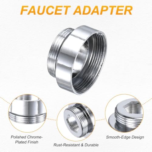 M METERXITY 1-Pack Faucet Adapter, M26 Female to M22 Male, for Kitchen - Image 2