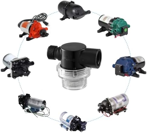 8 Pack RV Water Pump Strainer Filter 1/2 Inch NPSM Inline Strainer - Image 6