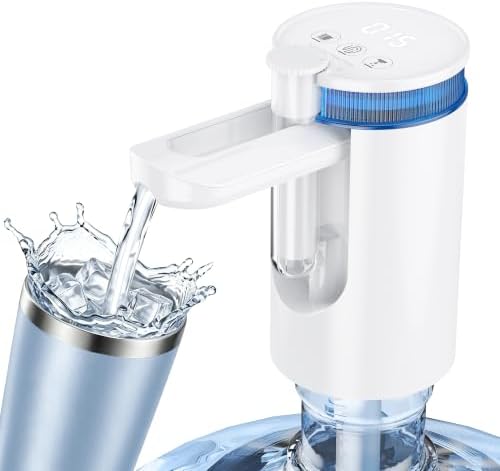 Portable Rechargeable Water Pump for 2/3/5 Gallon Jug, 6 Modes for Camping by VAPTEC