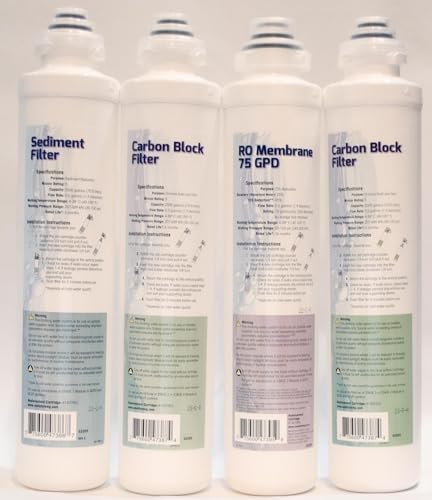QCRO Complete Replacement Filter Kit 75 GPD for Pura/Aquaflo by Unknown
