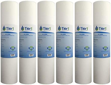 Tier1 5 Micron 4.5" × 20" Filter Replaces DGD-5005-20, SDC-45-2005, 6-Pack by Tier1