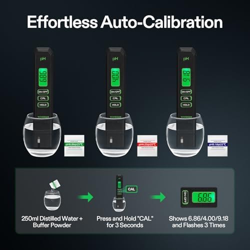 VIVOSUN Digital pH Meter 0.01 Accuracy Pen Tester for Water Hydroponics - Image 5
