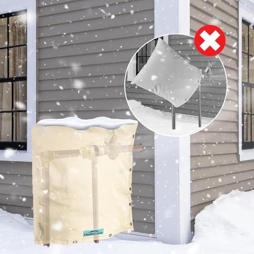 Backflow Preventer Cover, 18" W x 34" H, 2-Way Opening, Khaki - Image 6