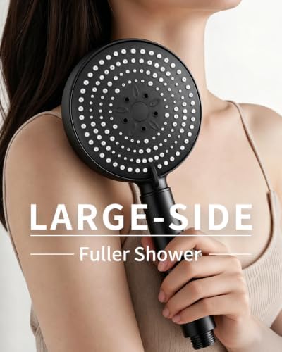 OFFO Filtered Handheld Shower Head, 20 Stage Shower Head with Filters for Hard Water, 6 Modes High Pressure Shower Head to Remove Chlorine, Matte Black - Image 5