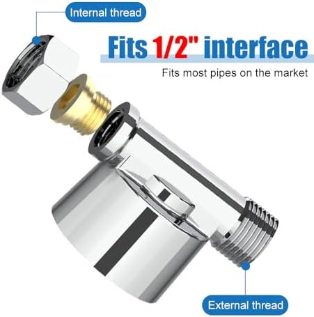 Brass Sediment Filter, Reusable Inline Mesh Strainer Visual Washer Water Filter System for Washing Machine Shower Garden Hose - Image 6