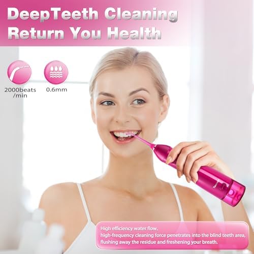 TOVENDOR Electric Water Dental Flosser Teeth Pick, Cordless Oral Irrigator - Image 4