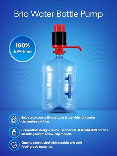 Brio Universal Manual Drinking Water Pump (Red/Black) - Image 2