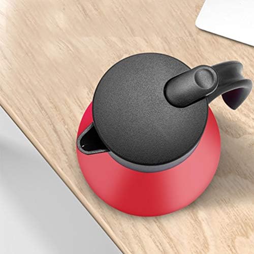 Thermal Coffee Carafe Tea Pot 20 Oz Stainless Steel Insulation Pot Double Wall Vacuum Insulated Coffee Water & Beverage Dispenser (Red) - Image 4
