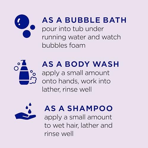 Dr Teal's Kids 3-in-1 Sleep Bubble Bath, Body Wash & Shampoo with Melatonin & Essential Oil, Lavender Scent, 20 fl oz (Pack of 3) - Image 4