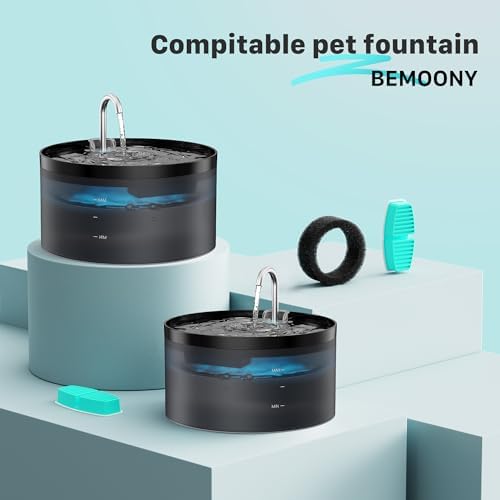 BEMOONY Cat Water Fountain Filters: Pet Water Fountain Replacement Filter - Image 2