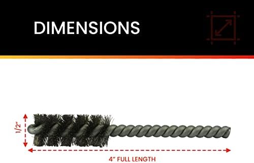 Hot Max 26205-6 4" x 1/2" Wire Fitting Brush for Power Tools (6 Pack) - Image 2