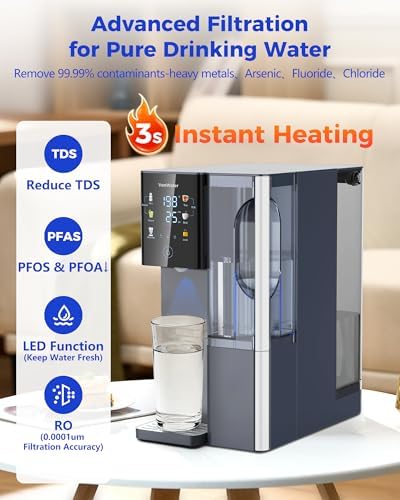 7-Stage Reverse Osmosis Water Filter Countertop, 3S Instant Hot - Image 2