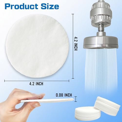 xcivi 30PCS Filtered Sediment Pad for AquaHomeGroup Filtered Shower Head - Image 2