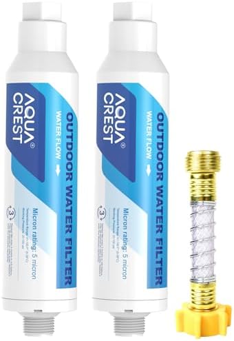 AQUA CREST Hard Water Filter for Hose Car Wash, Reduces Hard Water Spots by AQUACREST