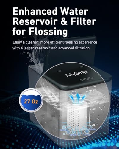 MySmile LP233 Pro Countertop Water flosser w/UVC Light, Display & Heater - Image 5