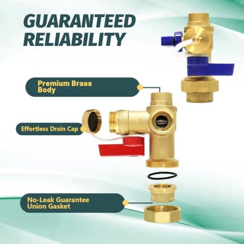 50 Sets Niikappu Tankless Water Heater Valve Kit, 3/4"FIPxSweat(TOOL033-50) - Image 4