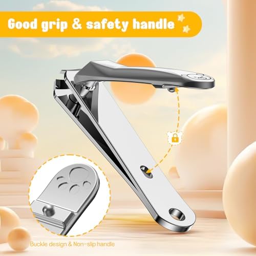 FVION Kids Nail Clippers, Small Jaw Baby Nail Clipper Trimmers for Infants and Toddlers, Precision Children Nail Clippers Nail Grooming Tool for Tiny Fingers and Toes - Silver - Image 4