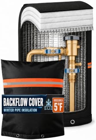 Bitubi Insulated Backflow Cover for Freeze Protection, 36" W x 24" H, Black by PatioFurnitureCovers